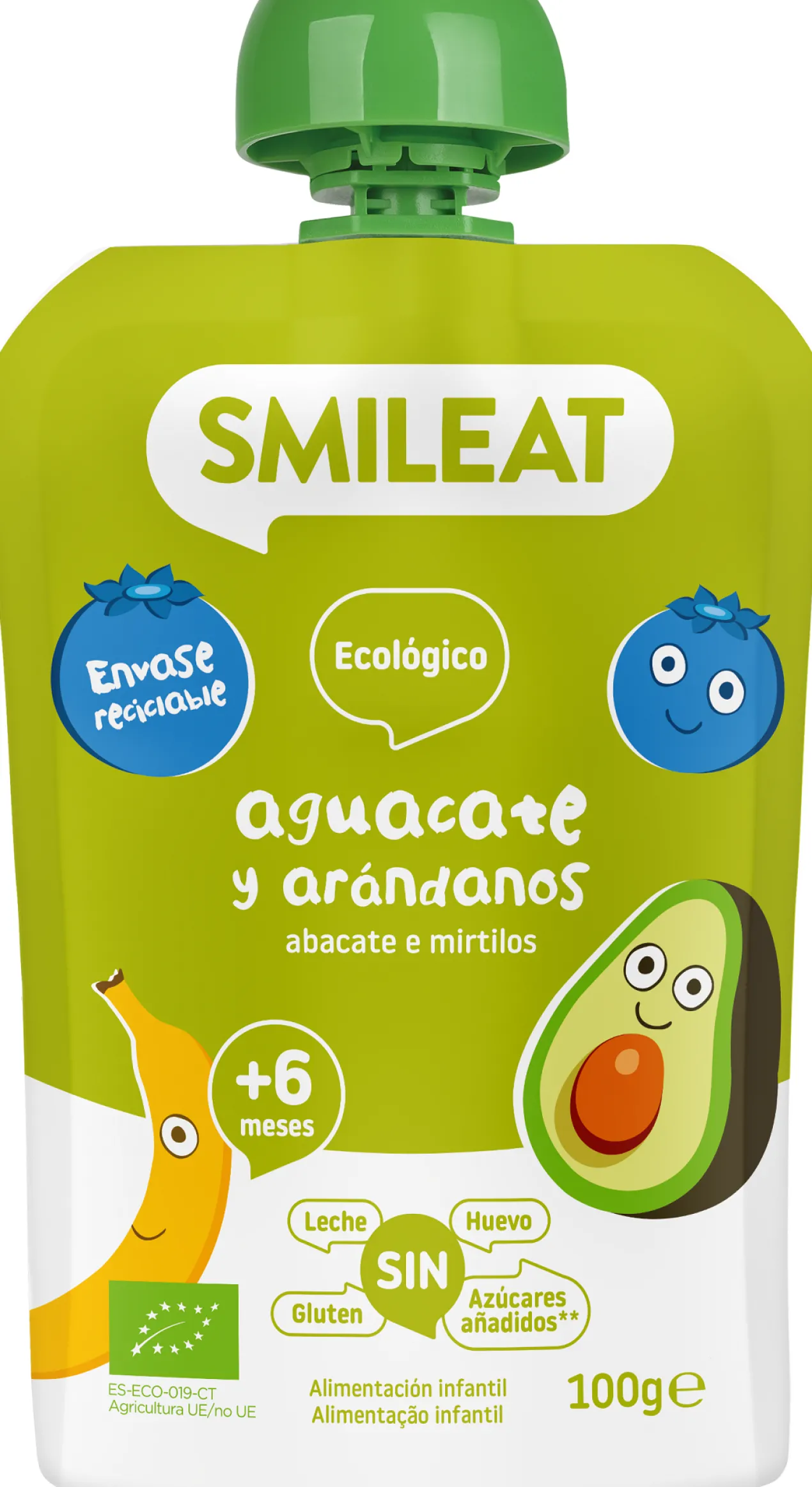 Pouch Abacate e Mirtilo
