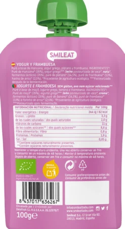 Pouch Iogurte e Framboesa