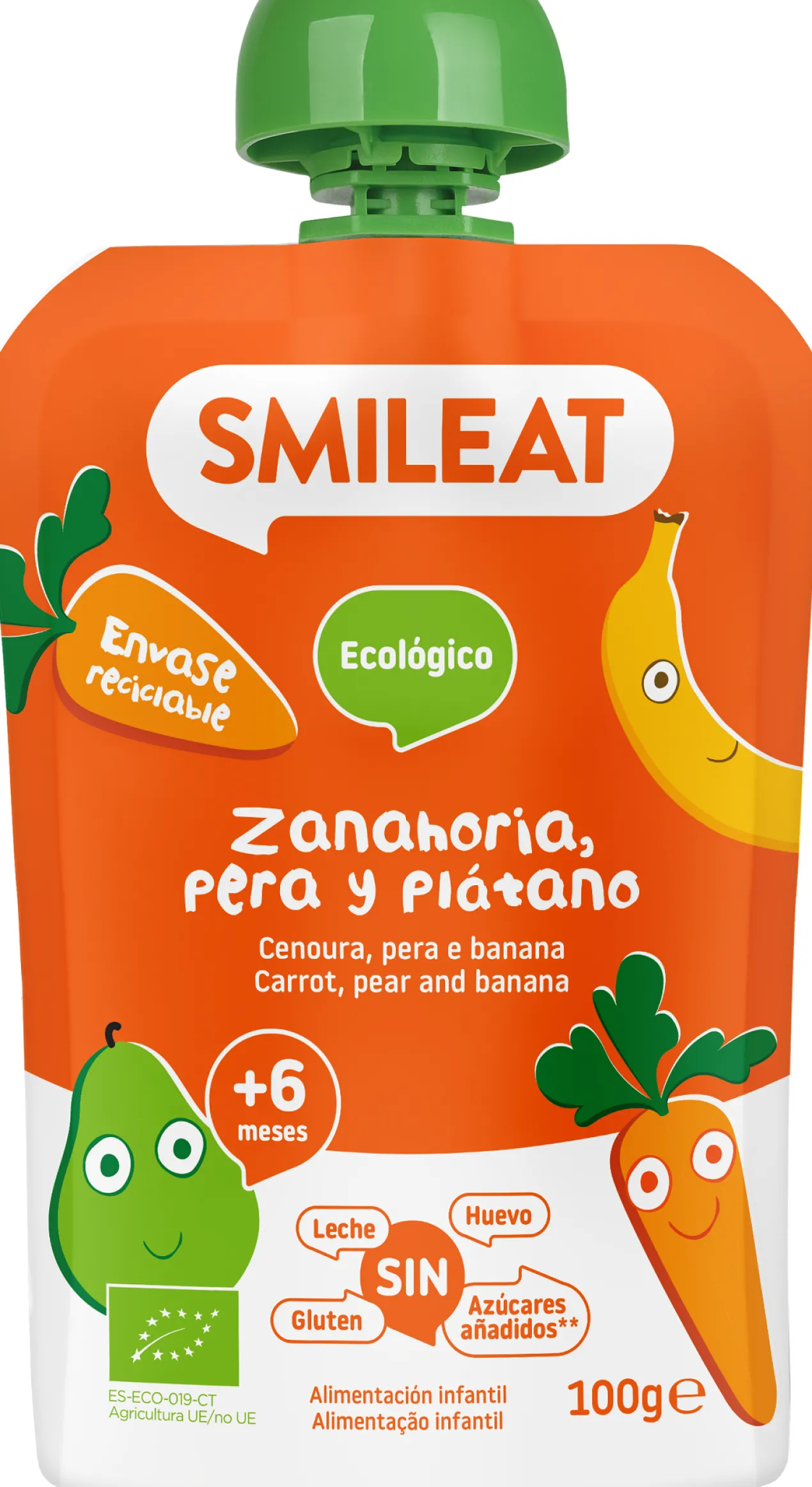 Pouch Pera, Banana e Cenoura