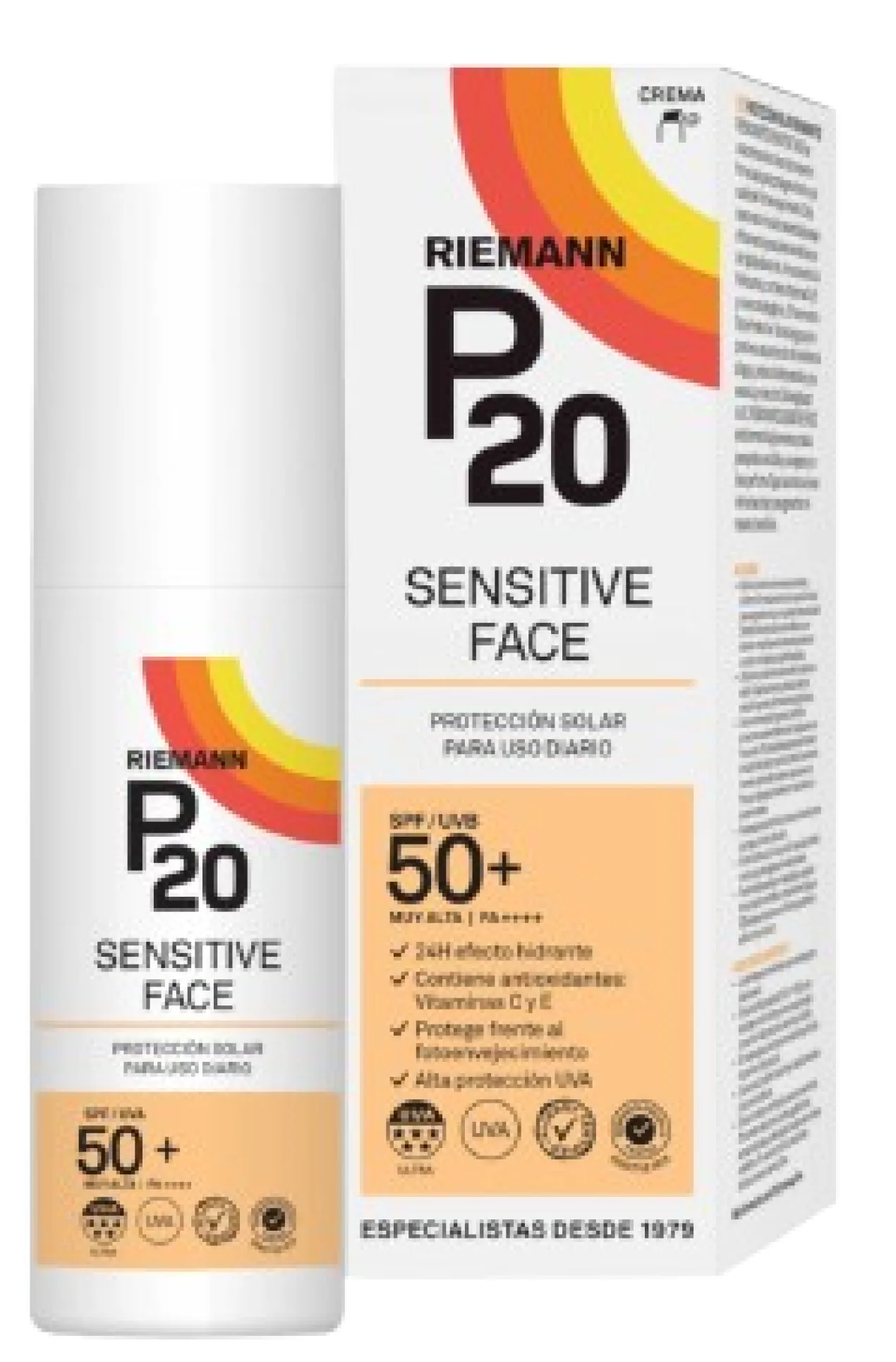 P20 Proteção Solar Facial Sensitive SPF 50+