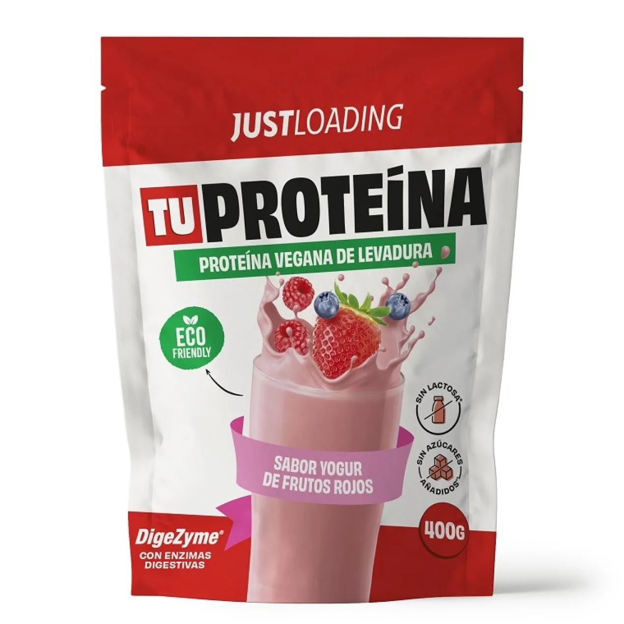 Proteína de Levedura Vegana Frutos Vermelhos