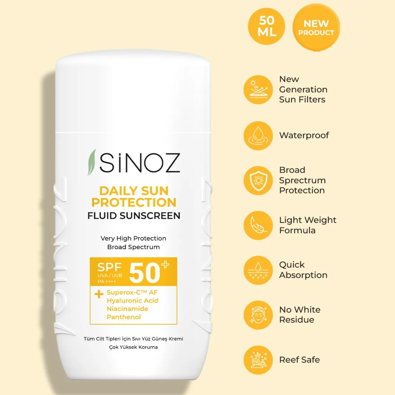 Protetor Solar Daily Sun SPF50+