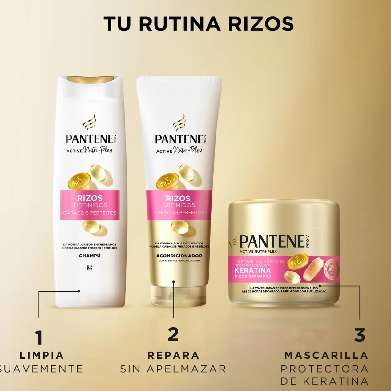 Pro-V Caracóis Definidos Champô + Máscara com Queratina