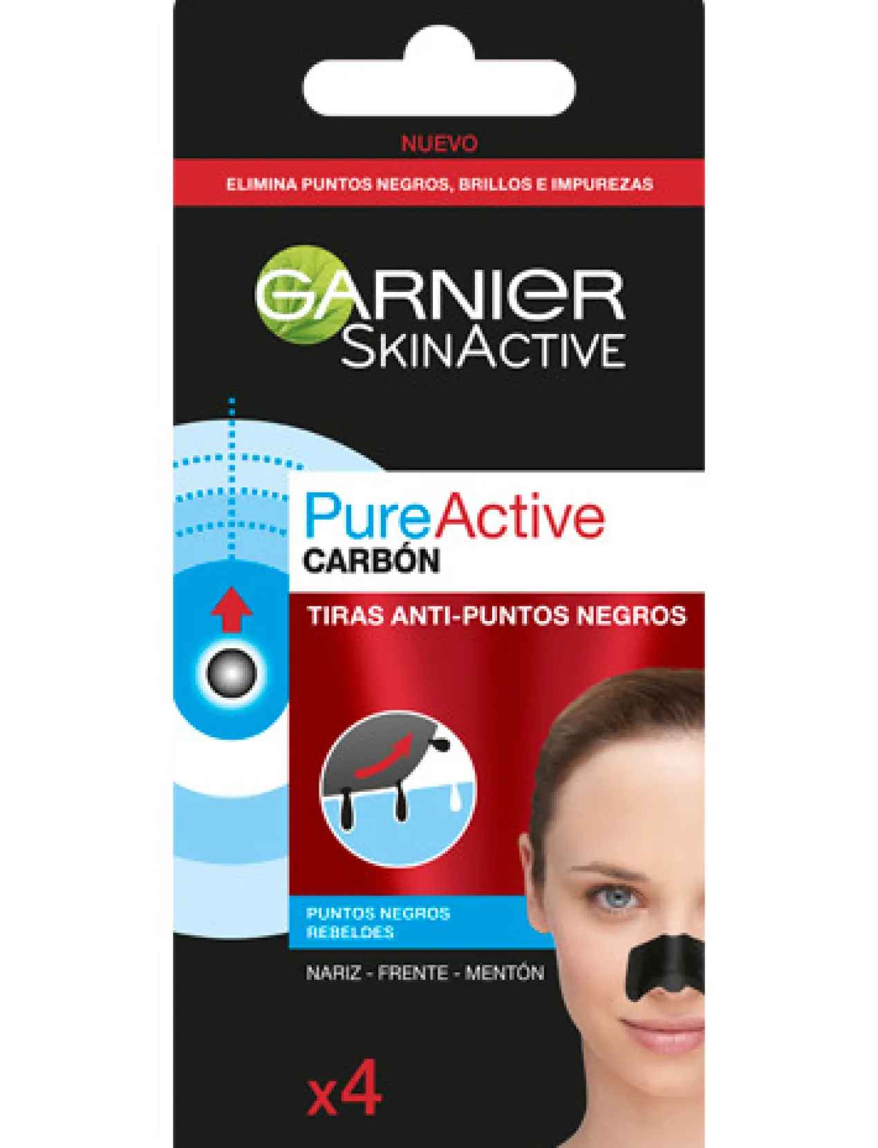 Pure Active Carvão Tiras Anti Pontos Negros