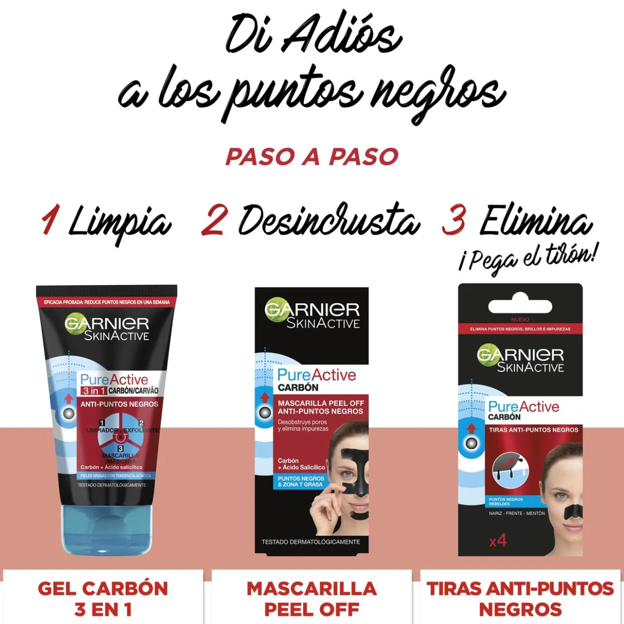Pure Active Carvão Tiras Anti Pontos Negros