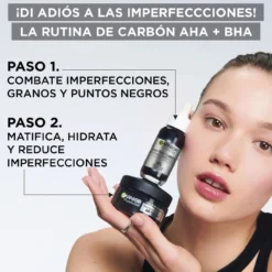 Pure Active Creme Hidratante Matificante com AHA + BHA com Carvão