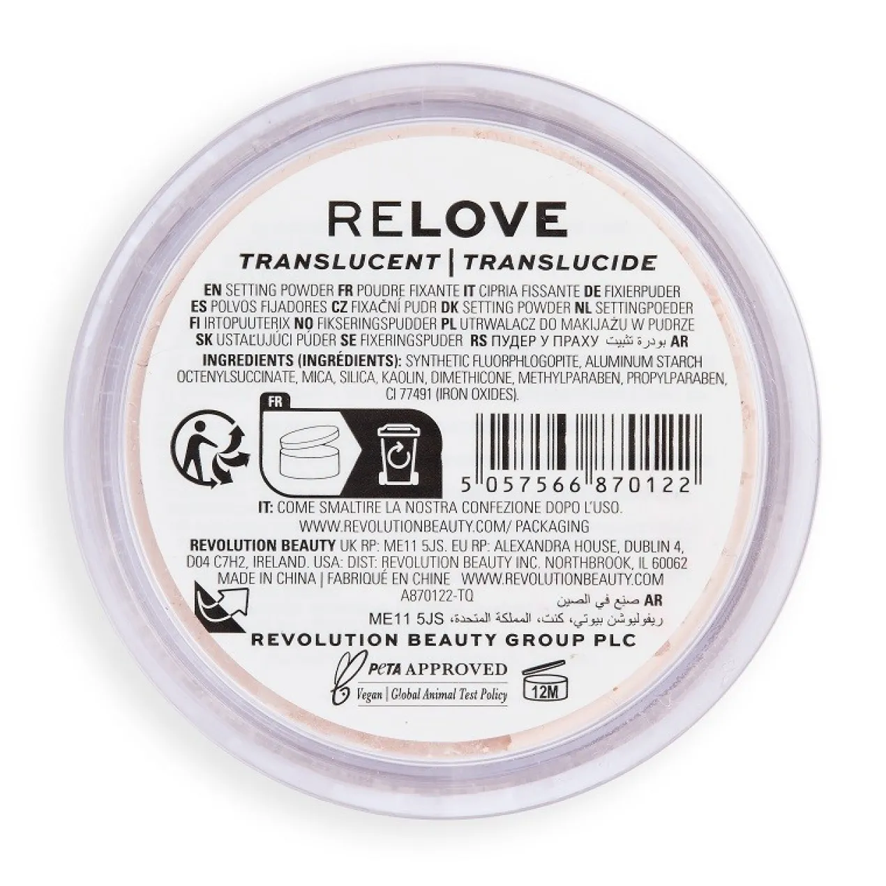 Relove Super HD Setting Powder Pós Fixadores