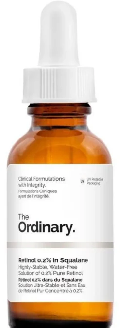 Retinol 0,2% em Esqualano Sérum Rosto Anti-idade