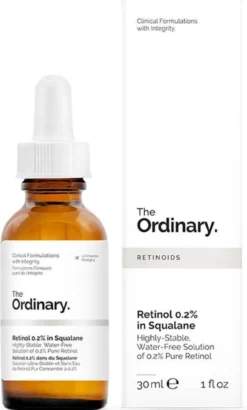 Retinol 0,2% em Esqualano Sérum Rosto Anti-idade