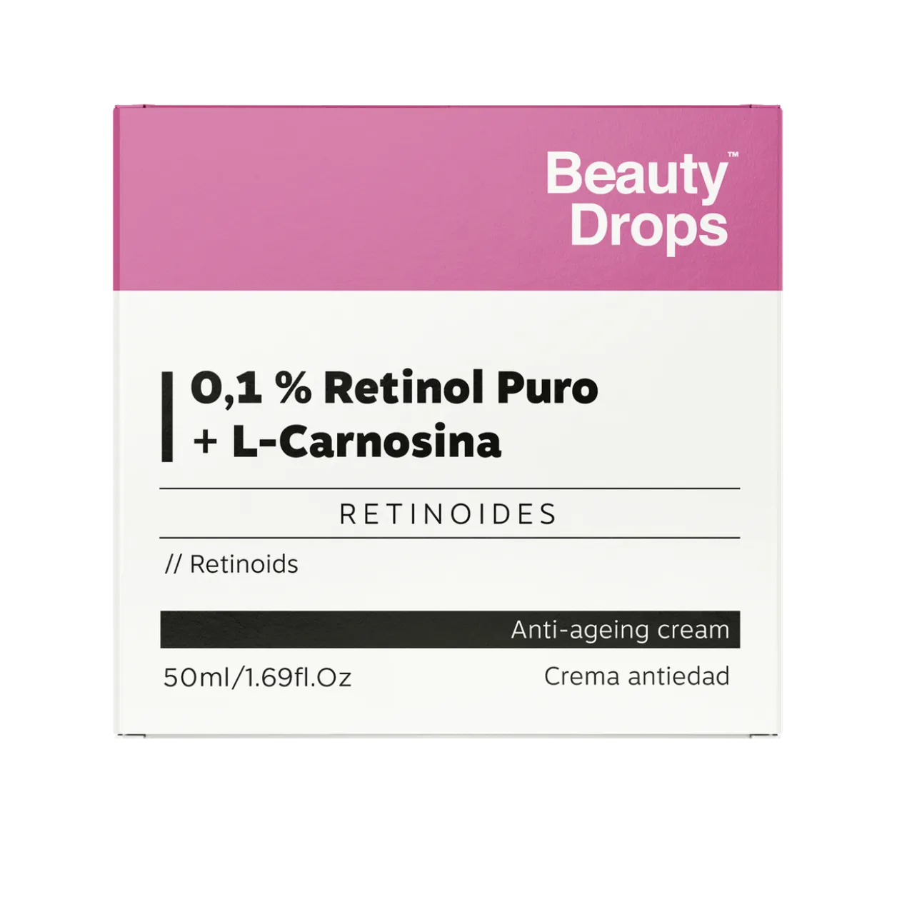 0,1% Retinol Puro + L-Carnosina Creme antienvelhecimento