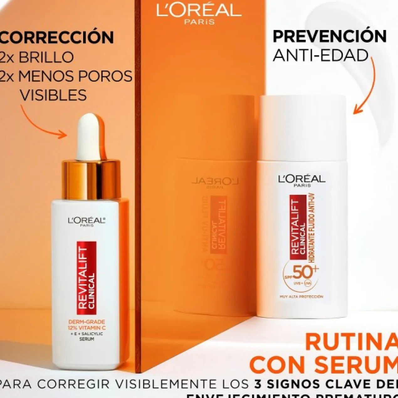 Revitalift Clinical Fluido Hidratante Anti-UV Diário com Vitamina C