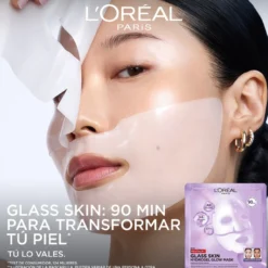 Revitalift Filler Glass Skin Máscara Facial de Hidrogel Iluminadora