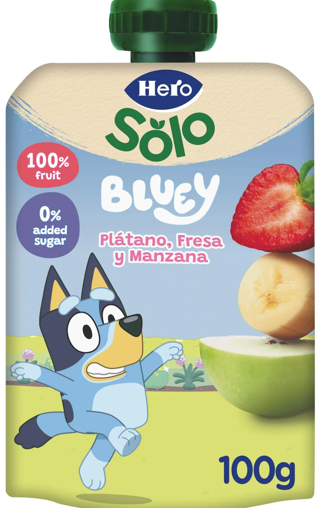 Saqueta Mi Fruta de Banana e Morango Hero Nanos