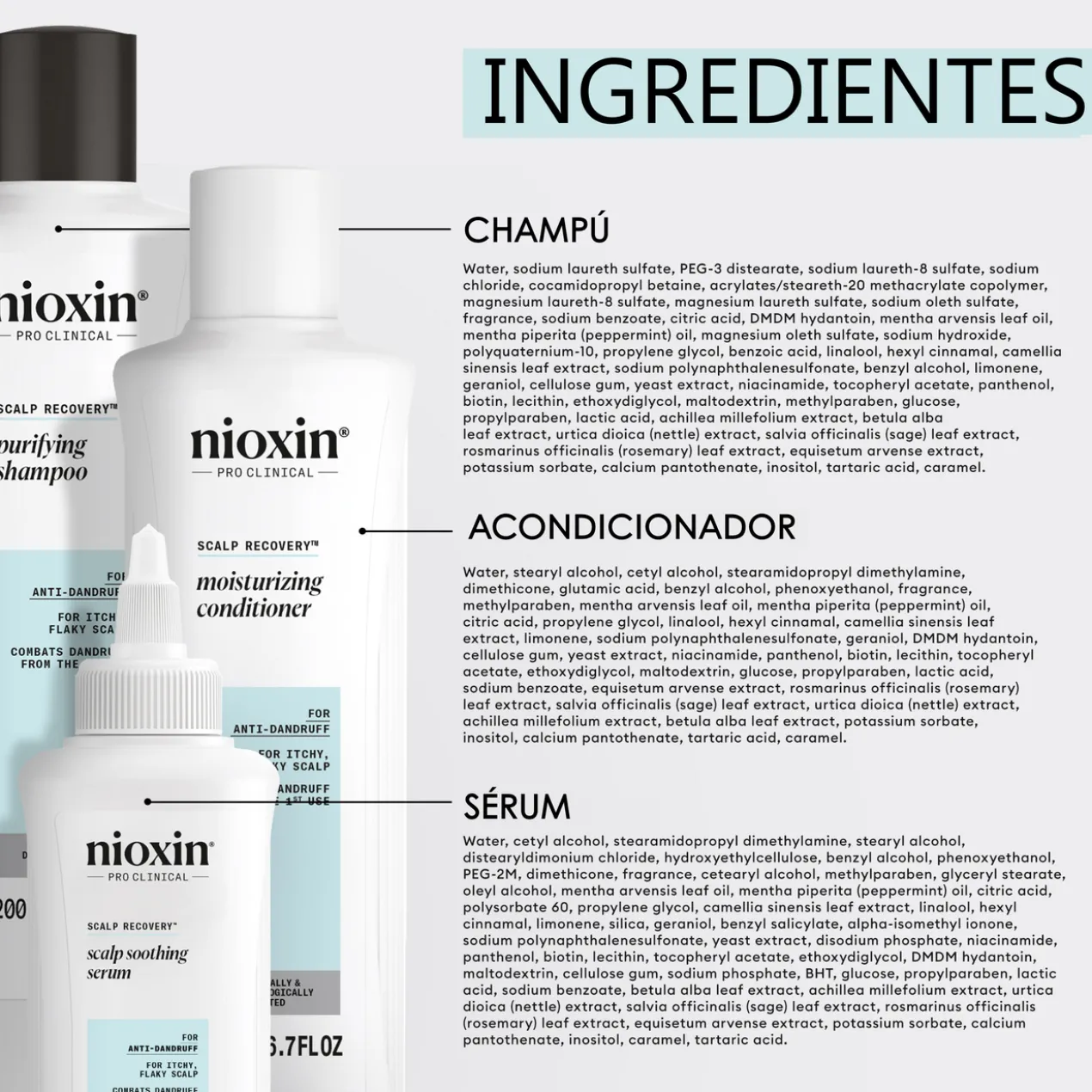 Scalp Recovery Kit Anticaspa Cabelo Descamado e com Comichão