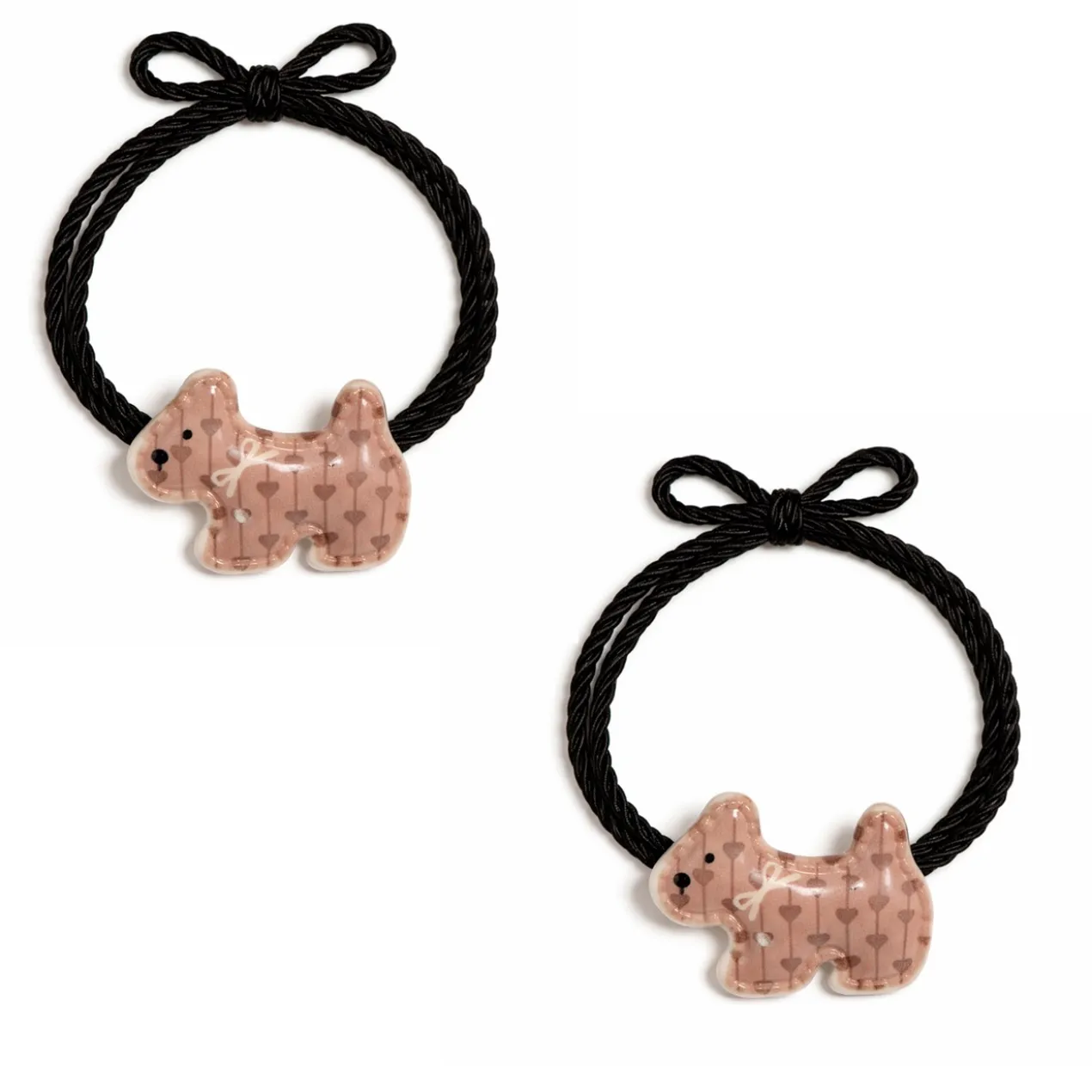 Set 2 Elásticos de Cabelo Charm Cãozinho