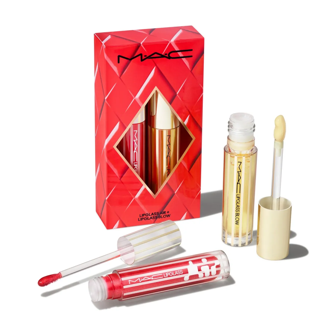 Set Glossy Lips Duo Blowing Air Kisses