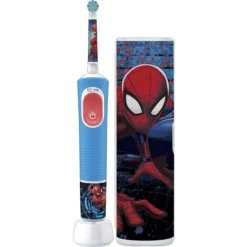 Set Spiderman Escova Elétrica + Estojo de Viagem