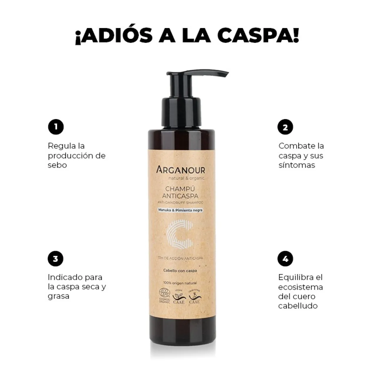 Shampoo Anticaspa Bio e Vegan