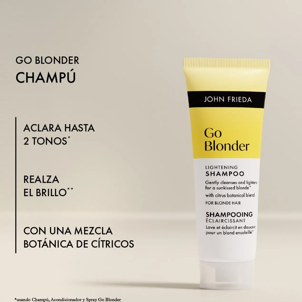 Shampoo Iluminador Go Blonder em Formato Viagem