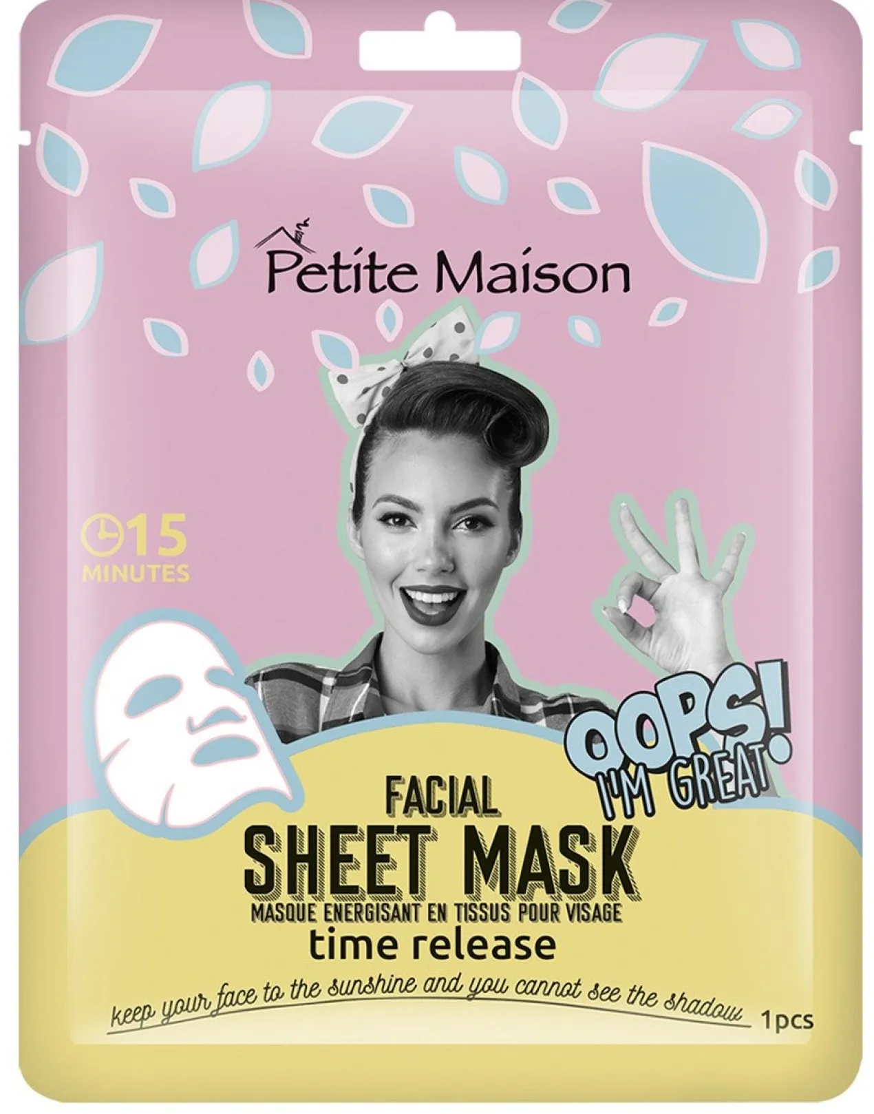 Sheet Mask Time Release Máscara Facial Antienvelhecimento