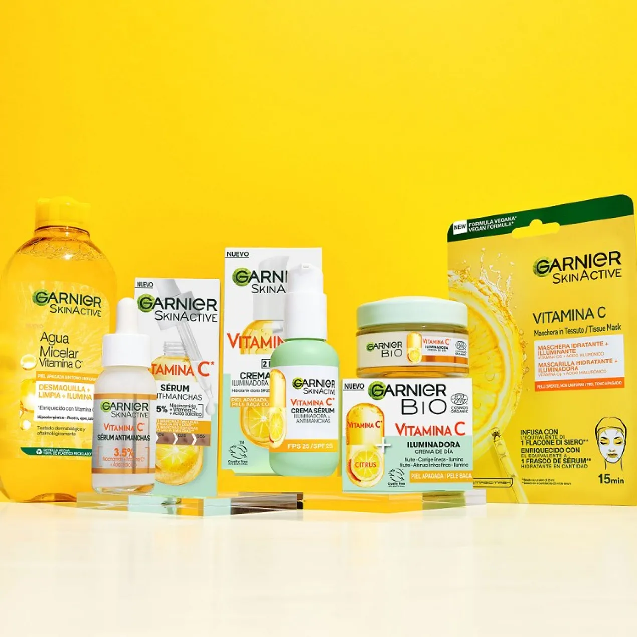 Skin Active Vitamina C Creme Sérum Iluminador Antimanchas