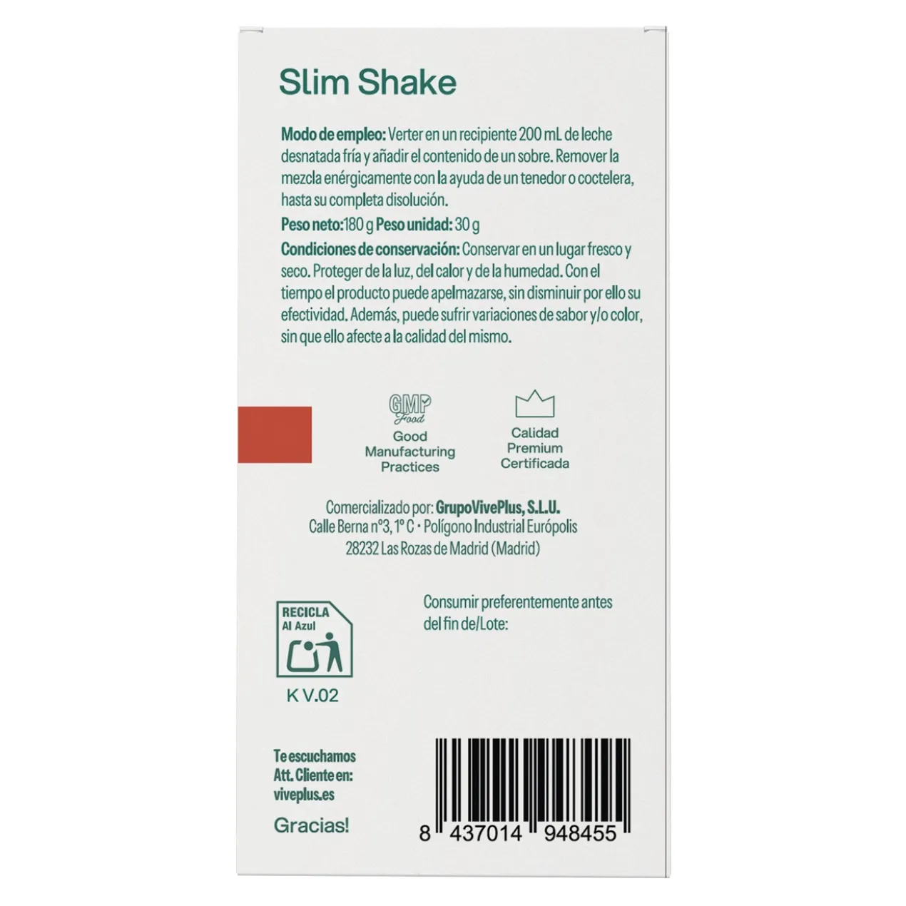 Slim Shake Chocolate