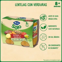 Solo Frasquinho Lentilhas com Legumes +8 Meses