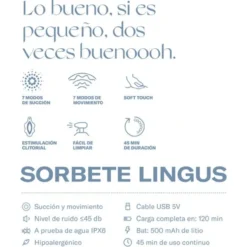 Sorvete Lingus Azul Sugador