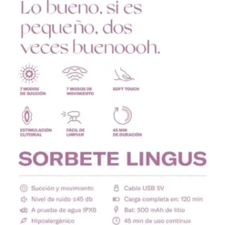 Sorvete Lingus Rosa Sugador