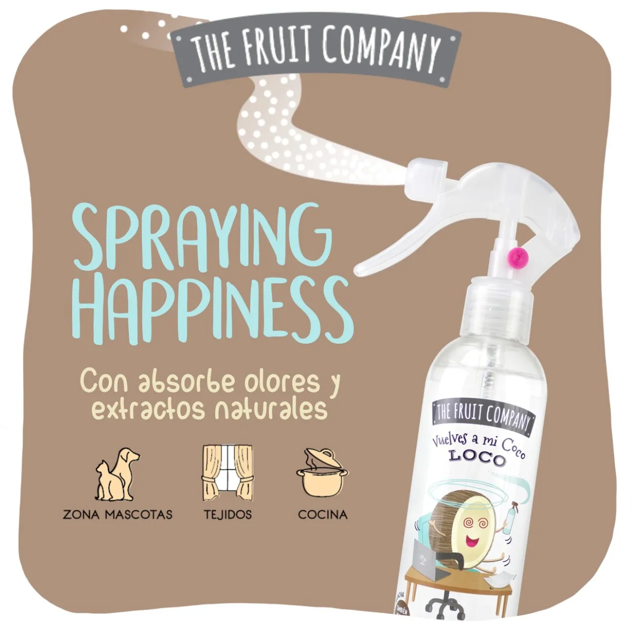 Spray Ambientador Multiusos Coco