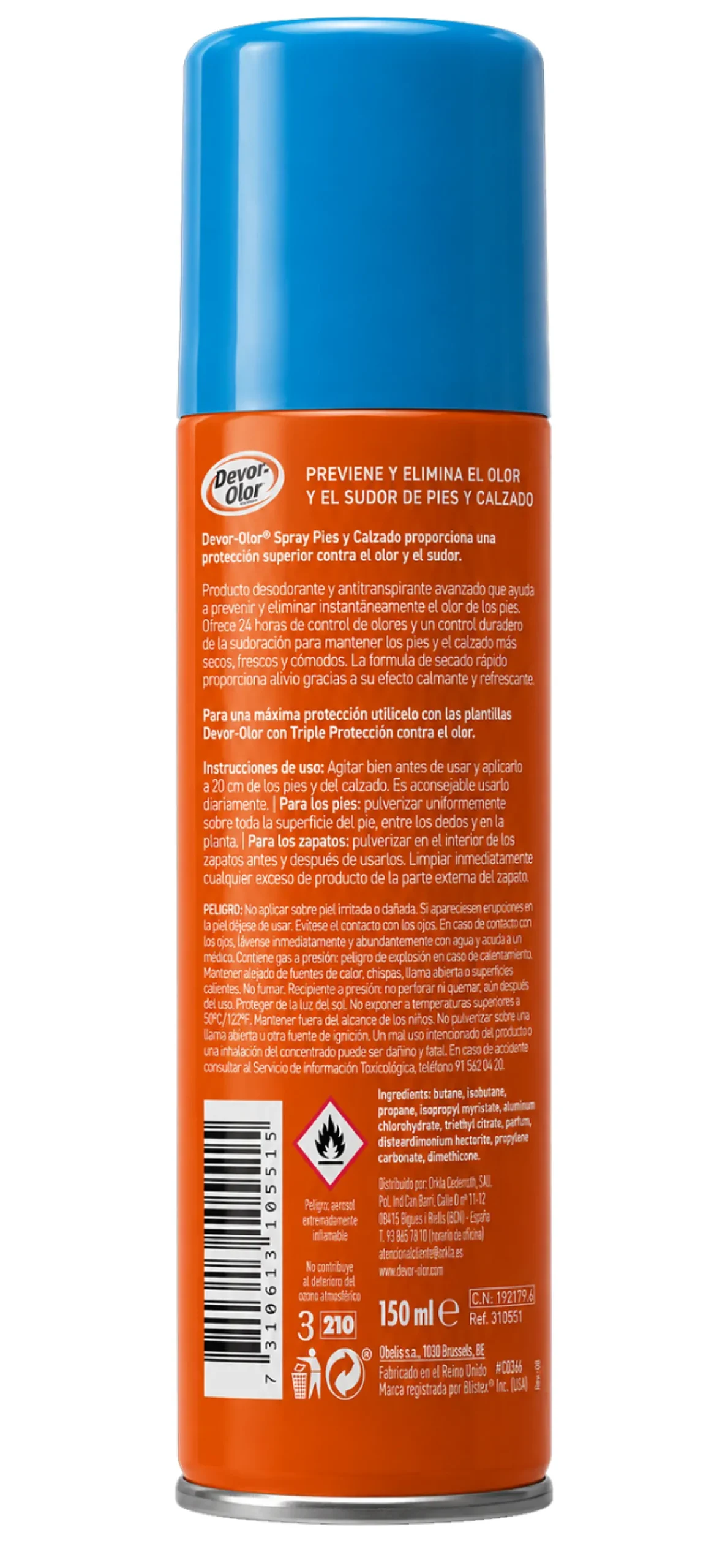 Spray Desodorizante para Pés e Calçado