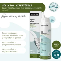 Spray Nasal Água do Mar Hipertónica Aloe Vera +6Anos