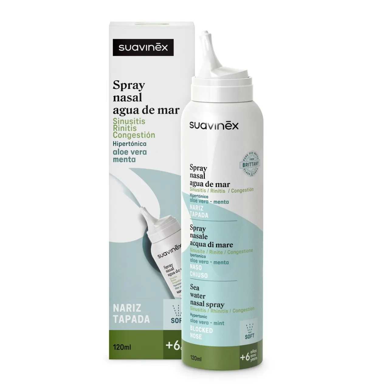 Spray Nasal Água do Mar Hipertónica Aloe Vera +6Anos