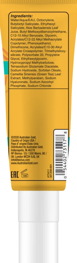 Sérum Facial com Proteção Solar e Ácido Hialurónico SPF 30