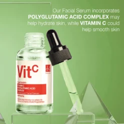 Sérum Facial Iluminador com Vitamina C & Ácido Poliglutâmico