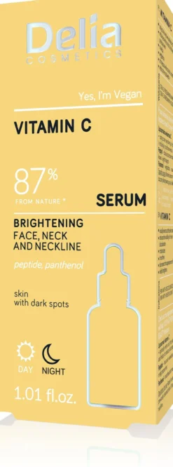 Sérum Iluminador Vitamina C para Rosto, Pescoço e Colo