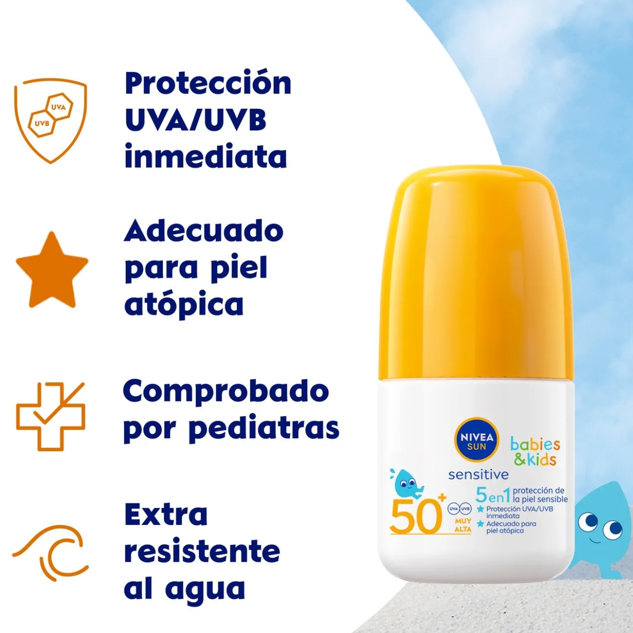 SUN Babies & Kids Sensitive Roll-On Solar SPF 50+