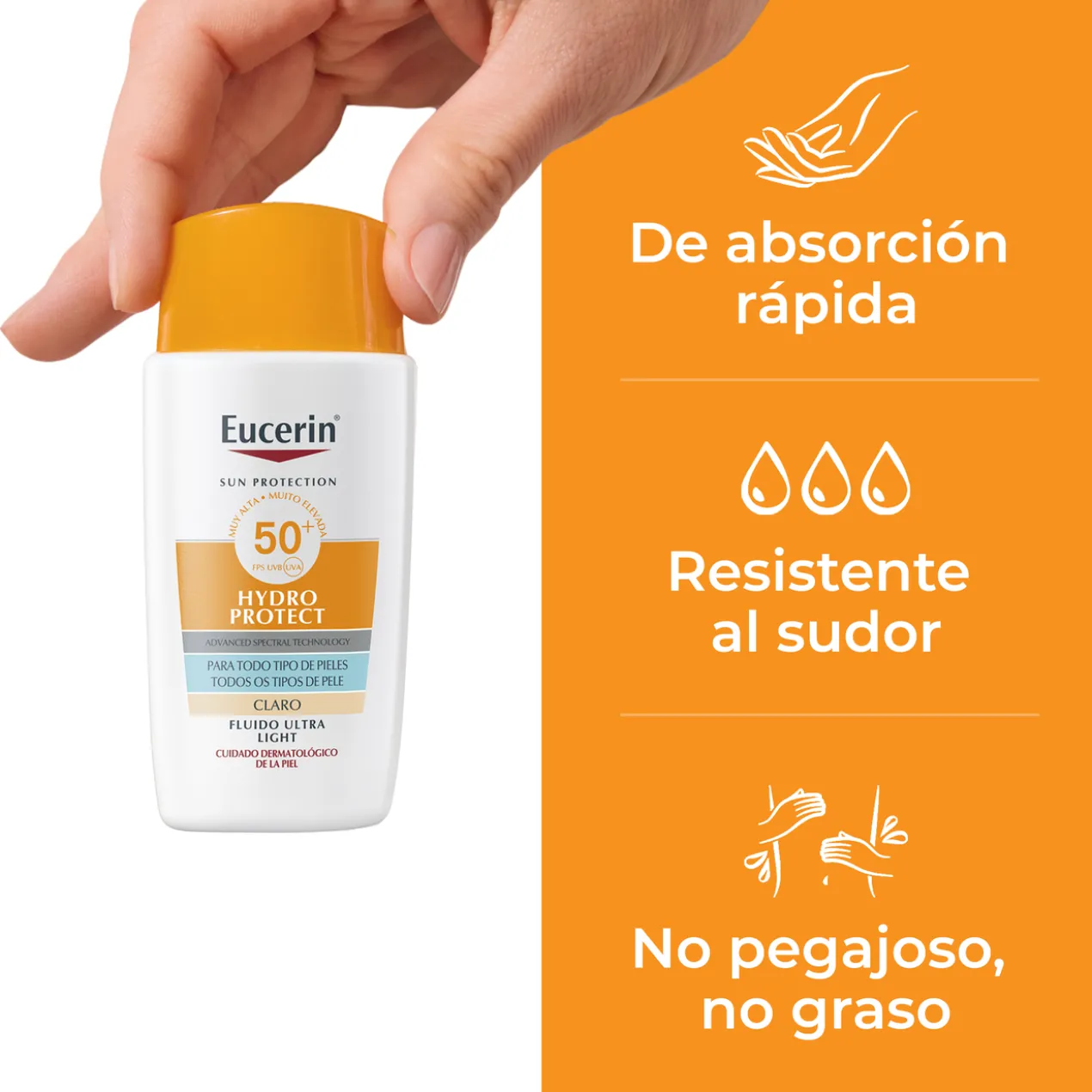 Sun Face Hydro Protect Fluid FPS 50+ Tom Claro