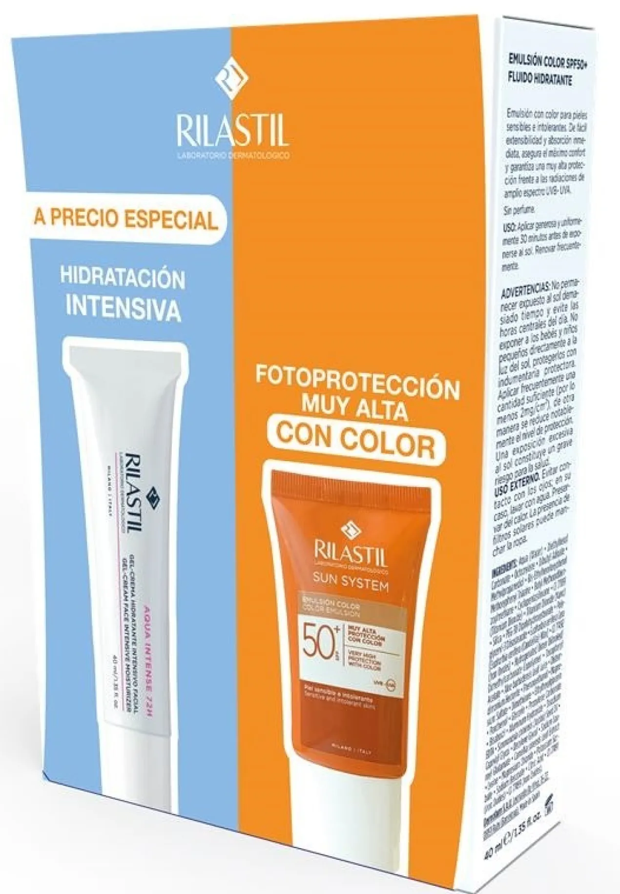 Sun System Protetor Solar Facial com Cor Emulsão SPF50+