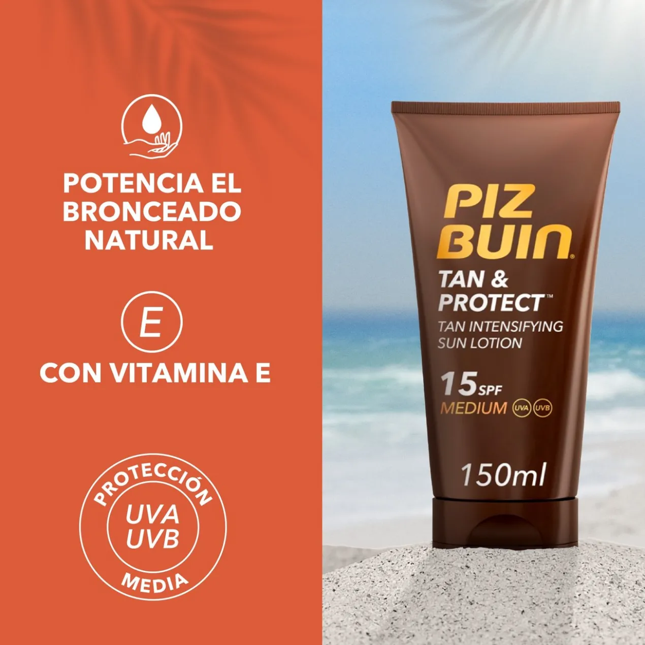 Tan & Protect Loção Proteção Solar + Intensificadora do Bronzeado