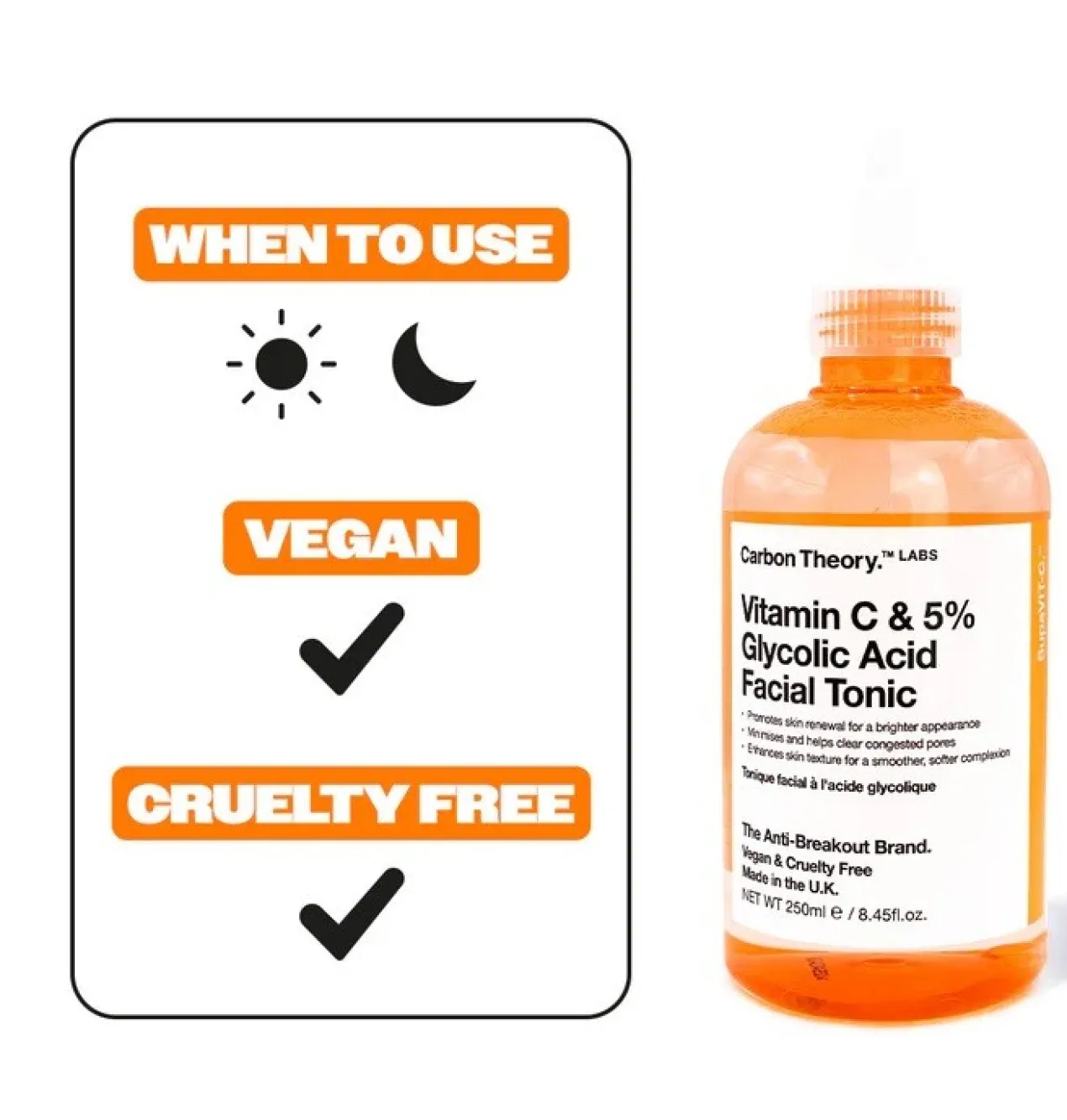 Tónico Facial com 5% de Ácido Glicólico e Vitamina C