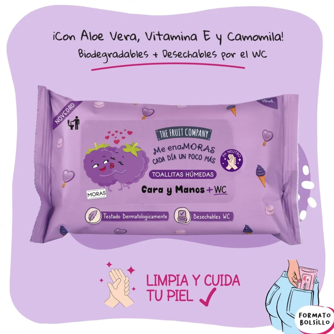 Toalhetes Húmidos Amoras