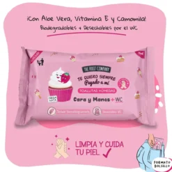 Toalhetes Húmidos Morango e Nata