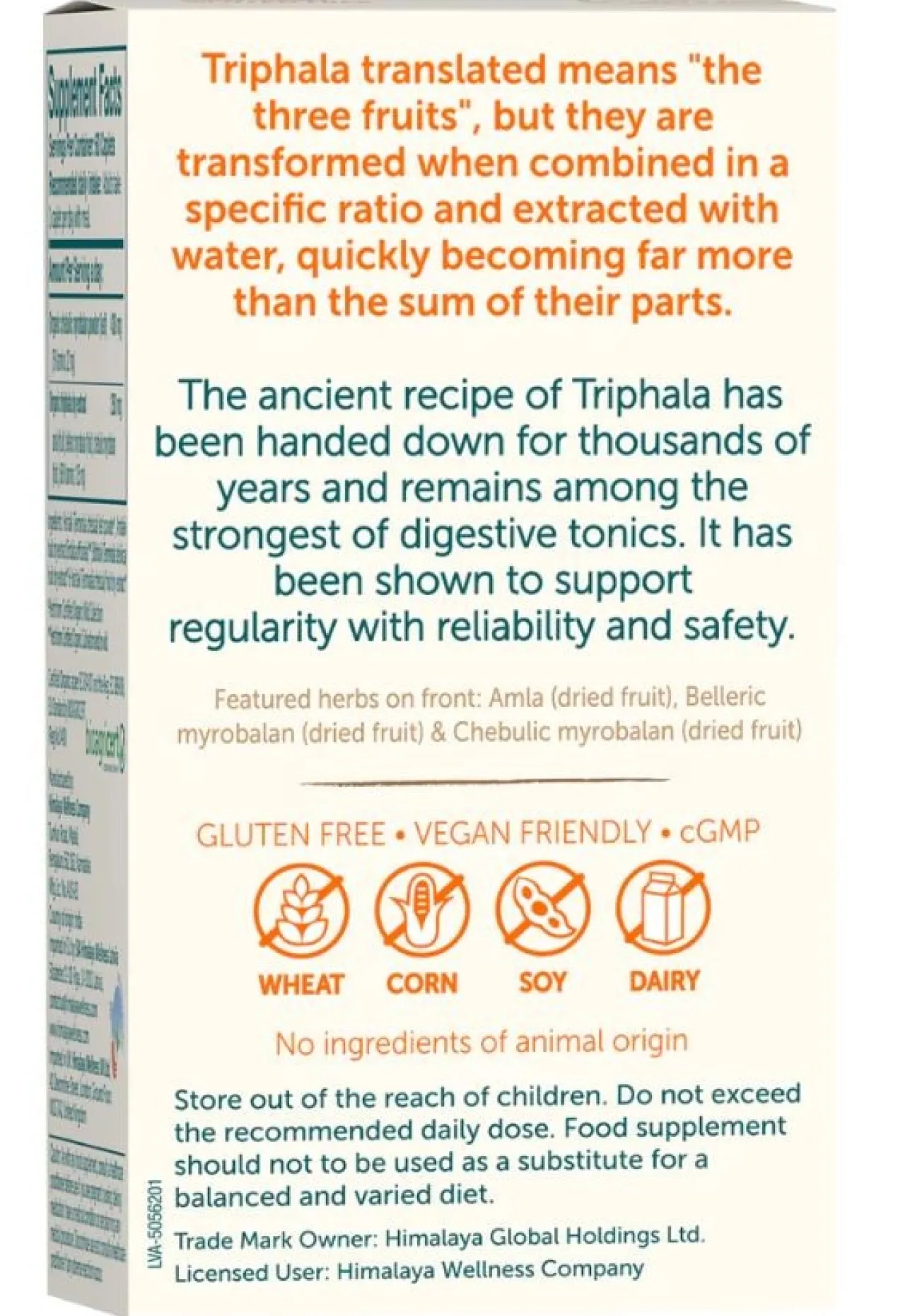 Triphala Organic Cápsulas
