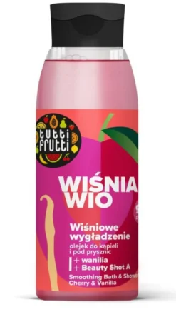 Tutti Frutti Óleo de Banho Suavizante com Cereja e Baunilha + Beauty Shot A
