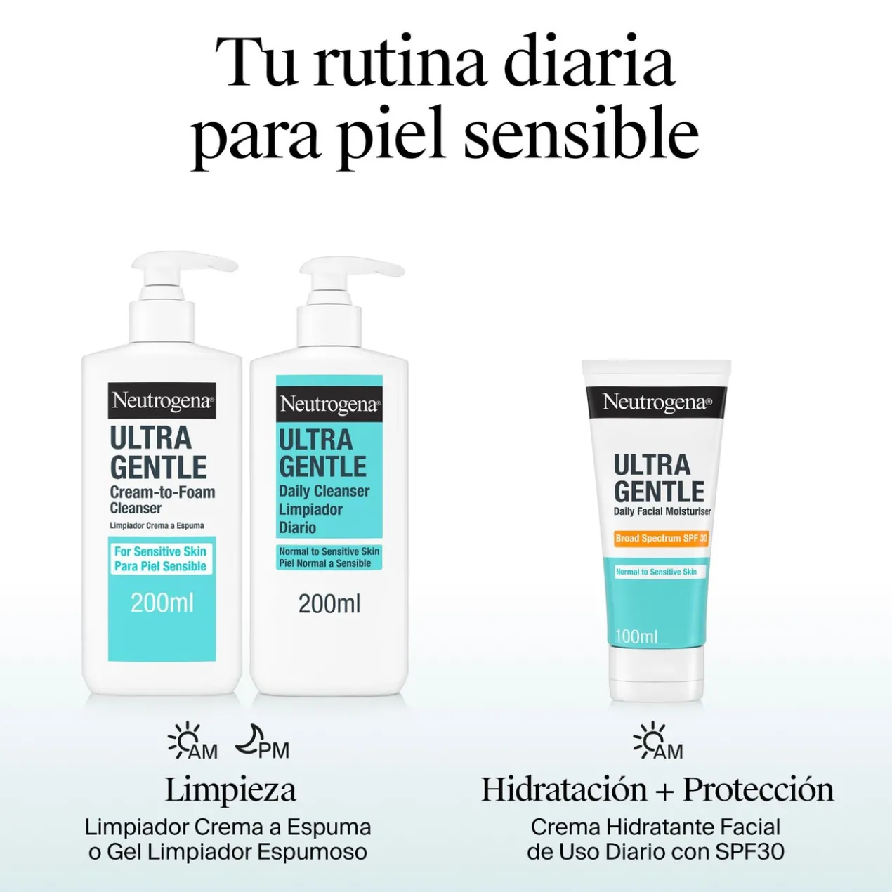 Ultra Gentle Gel Limpador Facial Creme em Espuma