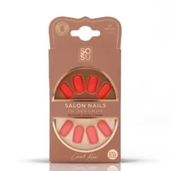 Unhas Postiças Coral Kiss