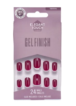 Unhas Postiças Gel Finish Berry Blast