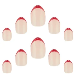 Unhas postiças Petite Gel Finish Red Tips Edição Limitada