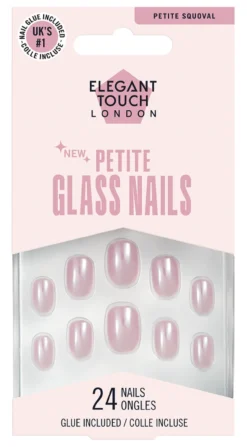 Unhas postiças Petite Glass Nails Sugar Snow Edição Limitada